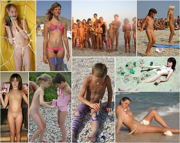Young nudists photo - Young child gets painted [ヌードコレクション]