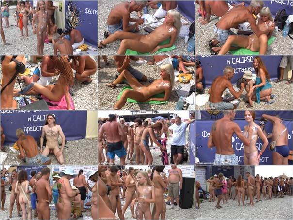 Nudism video - Cool day at the beach [vol 1] [ヌードコレクション]